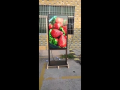 55-дюймовый ЖК-дисплей для наружной установки, цифровой тотем, сверхтонкая толщина 98 мм, система естественного охлаждения