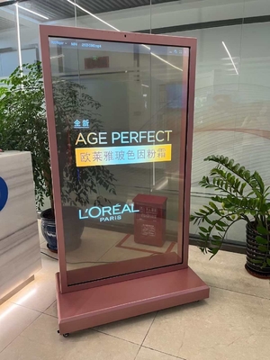 55 дюймовый телевизор прозрачный OLED цифровой вывески AMOLED экран 4K сенсорный ультратонкий прозрачный OLED дисплей