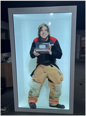 86/75 дюймовый прозрачный экран LCD 3D голографическая коробка